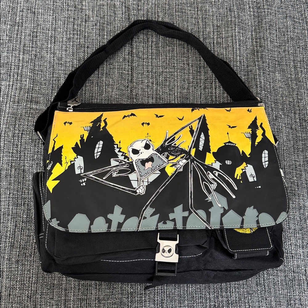 The Nightmare Before Christmas reversible Laptop / Messenger Bag - VINTAGE 🤩
